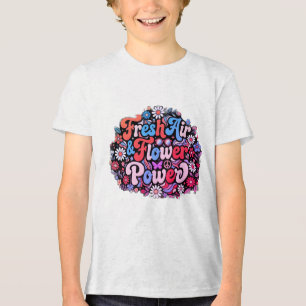 Boho Flower Power Graphic Tri-Blend Shirt