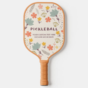 Boho Flowers Pickleball Paddle Personalize it!