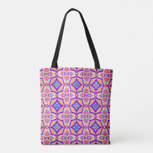 Boho Folk Art Tote Bag