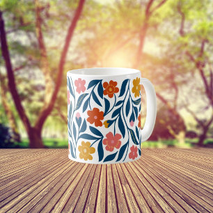 Boho Folk Floral Teacher Gift with Uplifting Coffee Mug