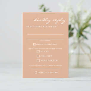 Boho Food Choices RSVP Card