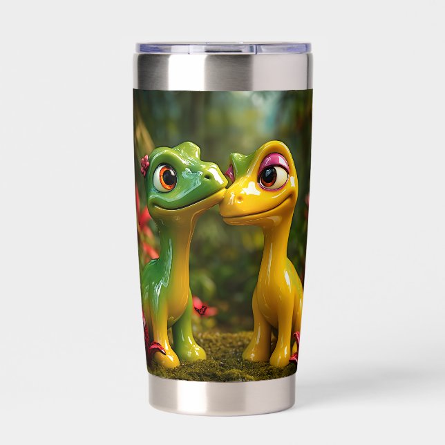 Boho Forest Dino Vibes Insulated Tumbler (Front)
