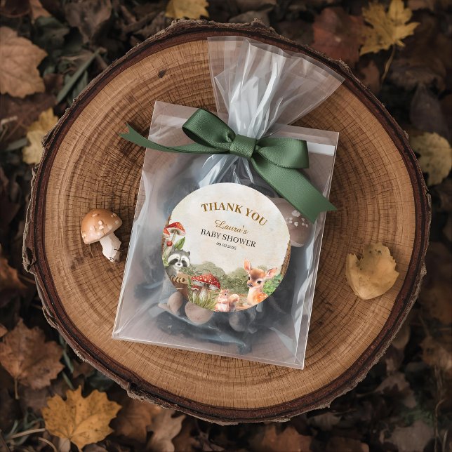 Boho forest Woodland animals Rustic Baby Shower  Favour Bags (Creator Uploaded)