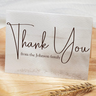 Boho Foster Care & Adoption Baby/Child Shower Thank You Card