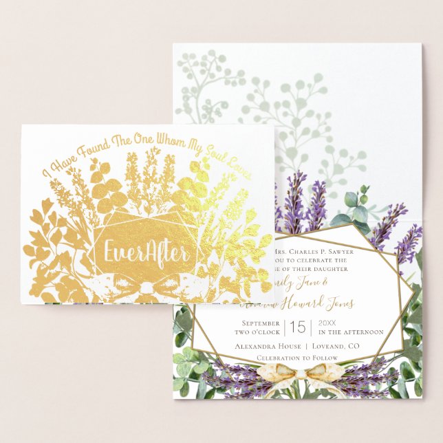Boho Found the One I Love Wedding Invitation (Display)