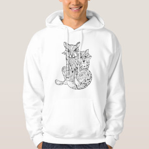 Boho Fox Doodle Hoodie