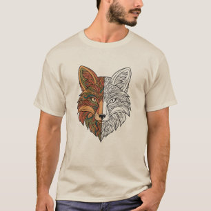 Boho Fox Mandala Zen Unique Art T-Shirt