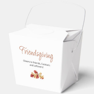 Boho Friendsgiving Modern Thanksgiving Leftovers Favour Box