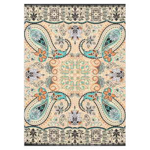Boho Funky Trendy Retro Abstract Pattern Tablecloth