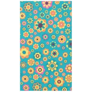 Boho Funky Trendy Retro Abstract Pattern Tablecloth