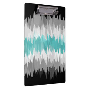 Boho Funky Wavy Abstract Libramasculine Pride Flag Clipboard