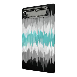 Boho Funky Wavy Abstract Libramasculine Pride Flag Mini Clipboard