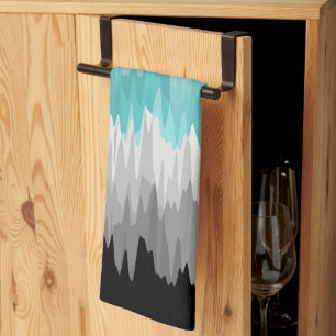 Boho Funky Wavy Abstract Libramasculine Pride Flag Tea Towel