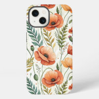 Boho Garden of Beautiful Poppies