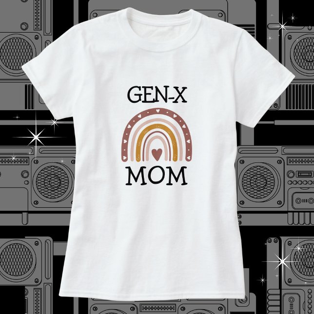 BOHO GEN X Mum T-Shirt (Personalize the text to say whatever you want. Avail in multiple styles, colors and sizes. )