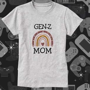 BOHO "GEN-Z" Rainbow Heart Mum's T-Shirt