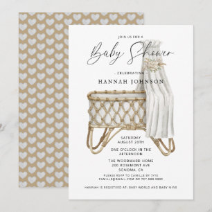 Boho Gender Neutral Baby Shower Invitation