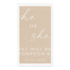 Boho Gender Reveal Paper Napkin | Gender Neutral