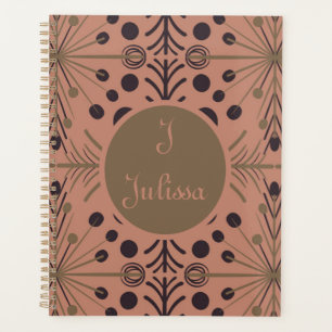 Boho Geometric Arrow Mauve Personalised Planner