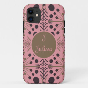 Boho Geometric Arrow Pink Personalised Case-Mate iPhone Case