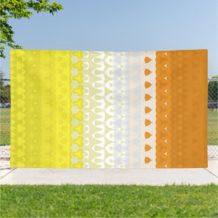 Boho Geometric Funky Abstract Maverique Pride Flag Banner