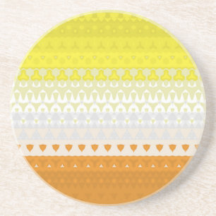 Boho Geometric Funky Abstract Maverique Pride Flag Coaster
