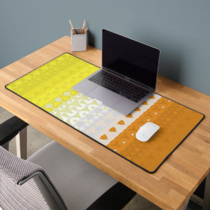 Boho Geometric Funky Abstract Maverique Pride Flag Desk Mat