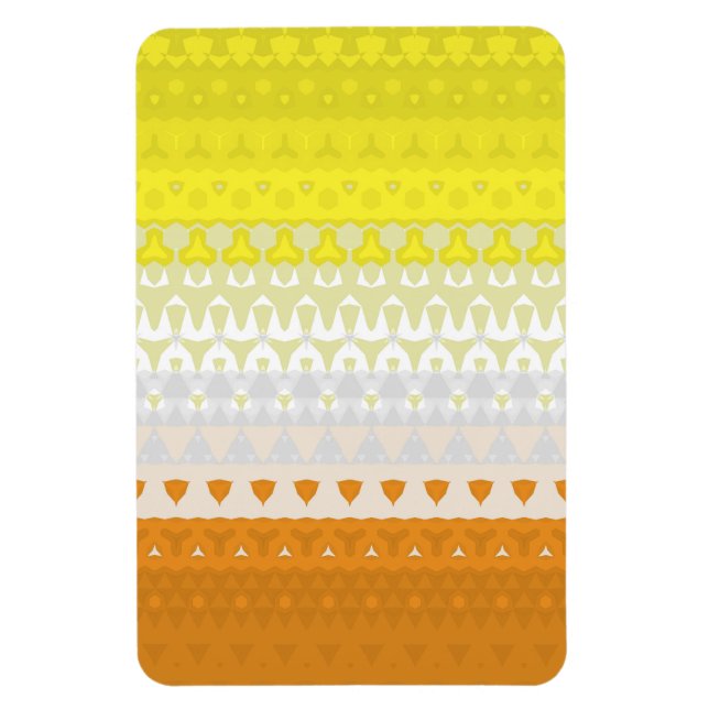 Boho Geometric Funky Abstract Maverique Pride Flag Magnet (Vertical)