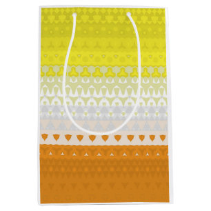 Boho Geometric Funky Abstract Maverique Pride Flag Medium Gift Bag