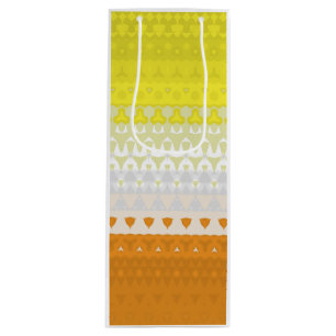 Boho Geometric Funky Abstract Maverique Pride Flag Wine Gift Bag