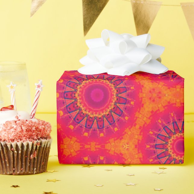 Boho geometric gift wrapping paper. wrapping paper (Birthday Party)