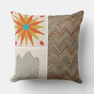 Boho Geometric Pillow – Earthy Texture Cushion 