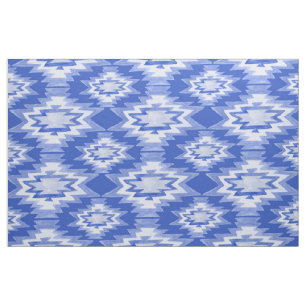 Boho Geometric Watercolor Pattern Fabric