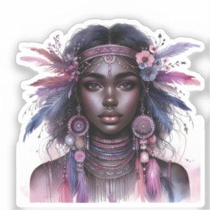 Boho Girl AI Art Bohemian Fashion