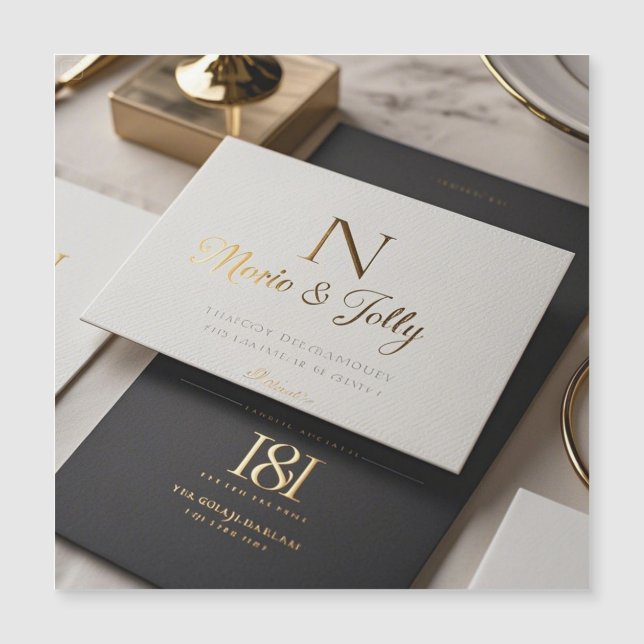 Boho Glam Wedding Invitation (Front)