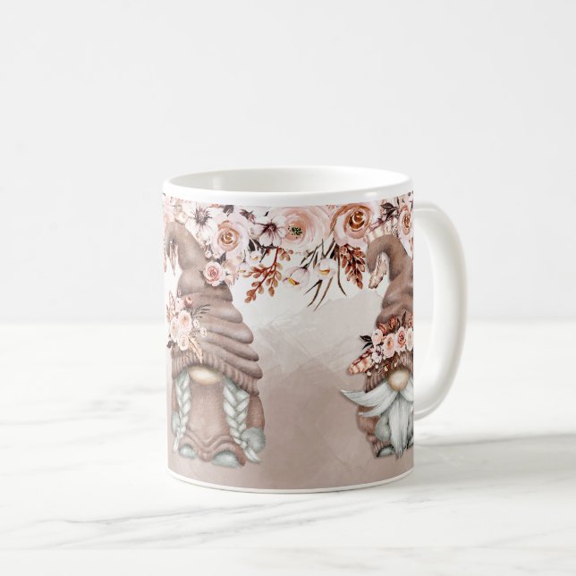 Boho Gnomes Ceramic Mug (Front Right)