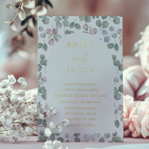 Boho Gold Foil and Eucalyptus Wedding