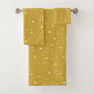 Boho Gold Starlight Bath Towel Set