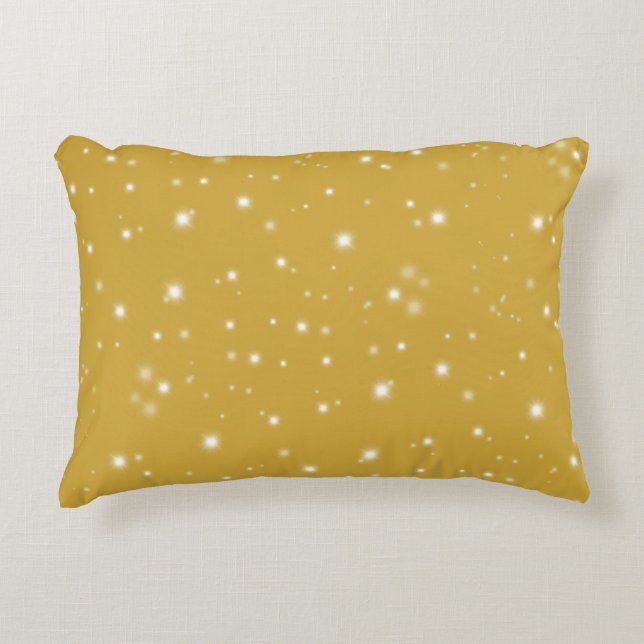 Boho Gold Starlight Decorative Cushion (Front)