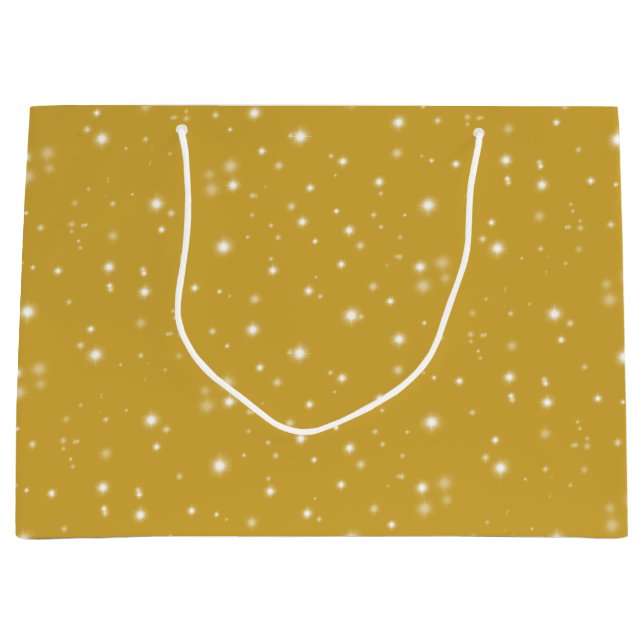 Boho Gold Starlight Large Gift Bag (Front)