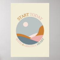 Boho Gratitude Quote – Start Today with a Grateful