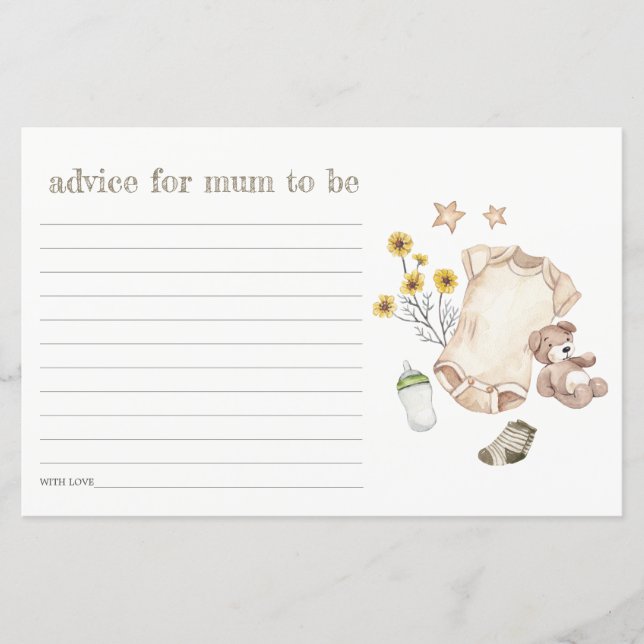 Boho Green Baby Clothes Gender Neutral Baby Shower (Front)