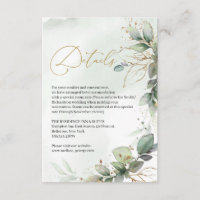 Boho greenery eucalyptus foliage faux gold frame