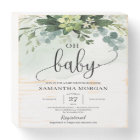 Boho greenery succulent foliage floral oh baby