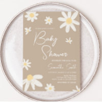 Boho Groovy Daisy Baby Shower 