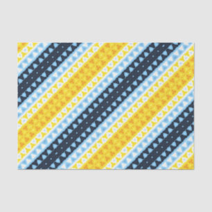 Boho Groovy Geometric Abstract AroAce Pride Flag Tissue Paper