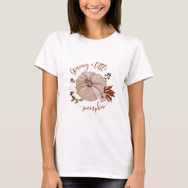 Boho Growing a little pumpkin mama to be T-Shirt (Front)