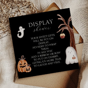 Boho Halloween Baby Shower Display Shower Enclosure Card