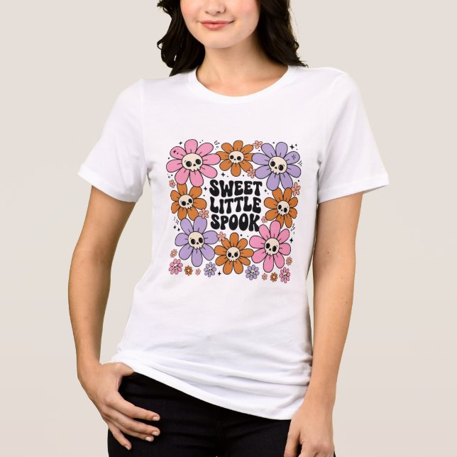 Boho Halloween Skeleton Hand Tri-Blend Shirt (Front)