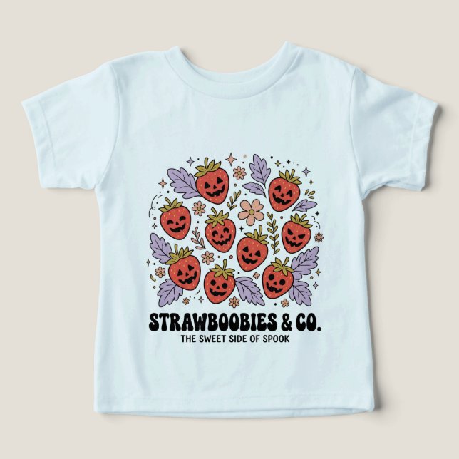 Boho Halloween Strawboories PNG (Design Front)